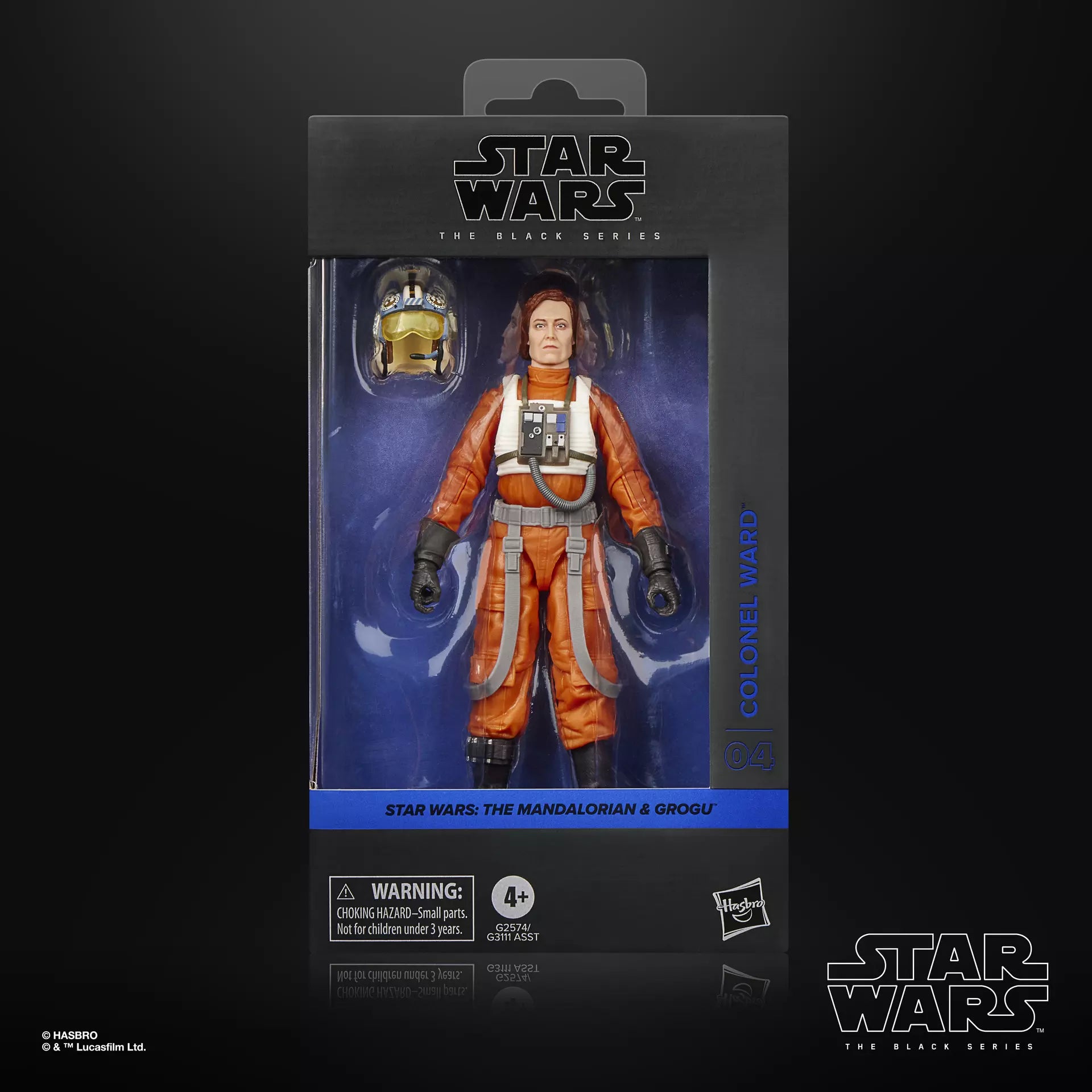 STAR WARS BLACK SERIES THE MANDALORIAN AND GROGU COLONEL WARD ACTION FIGURE