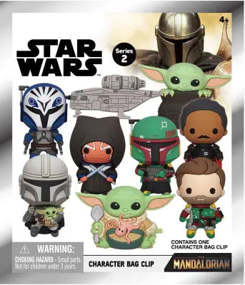 STAR WARS MANDALORIAN SERIES 2 BAG CLIP BLIND BOX DISPLAY (24)