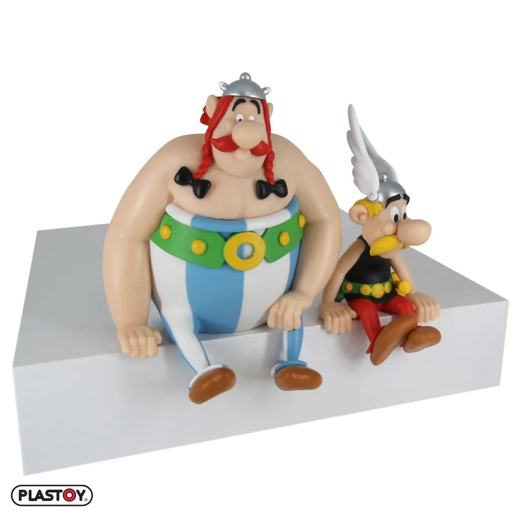 ASTERIX & OBELIX SEATED FIGURES