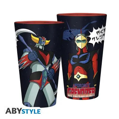UFO ROBOT GRENDIZER & DUKE FLEED LARGE GLASS