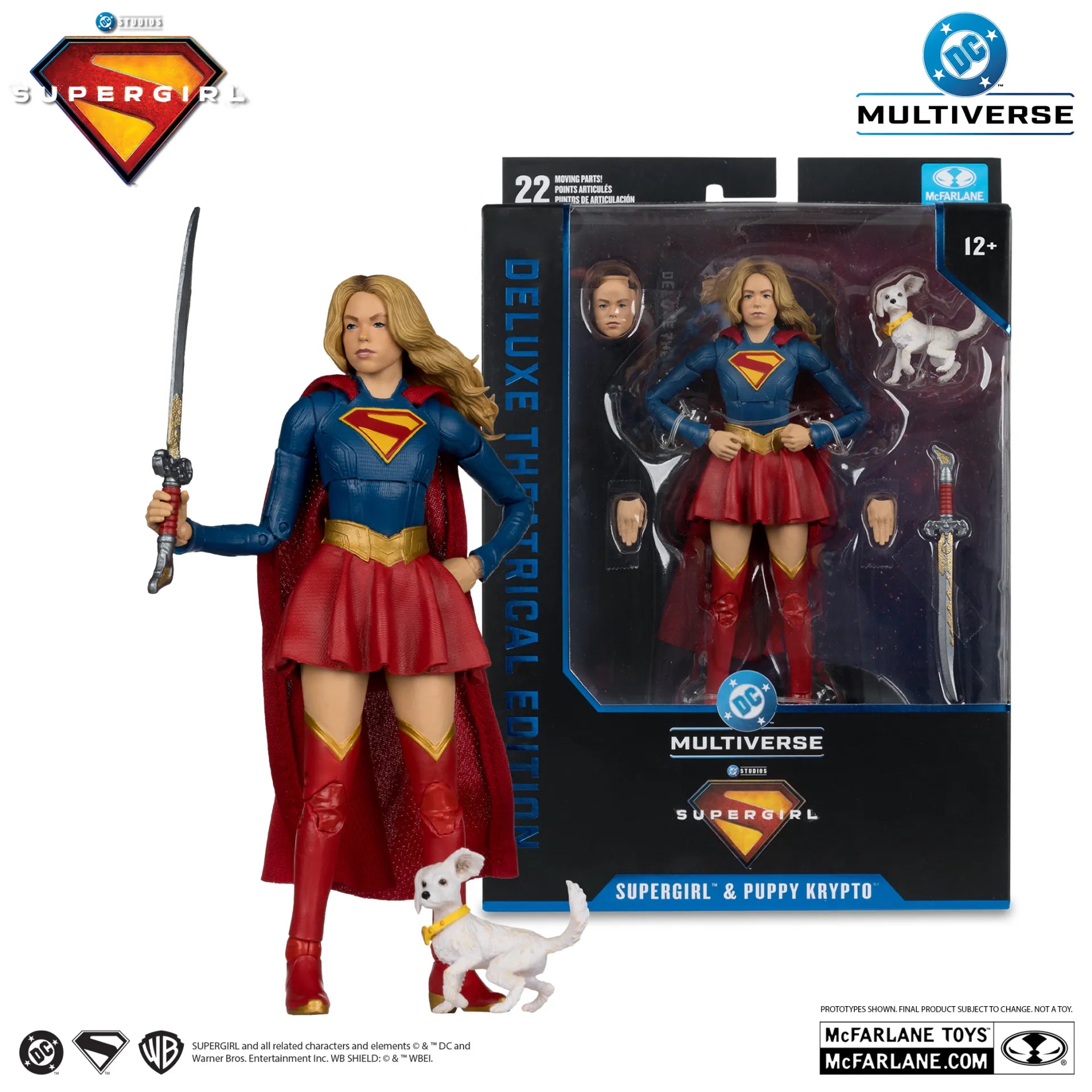 DC THEATRICAL DELUXE 7INCH SUPERGIRL MOVIE ASSORTMENT (6)