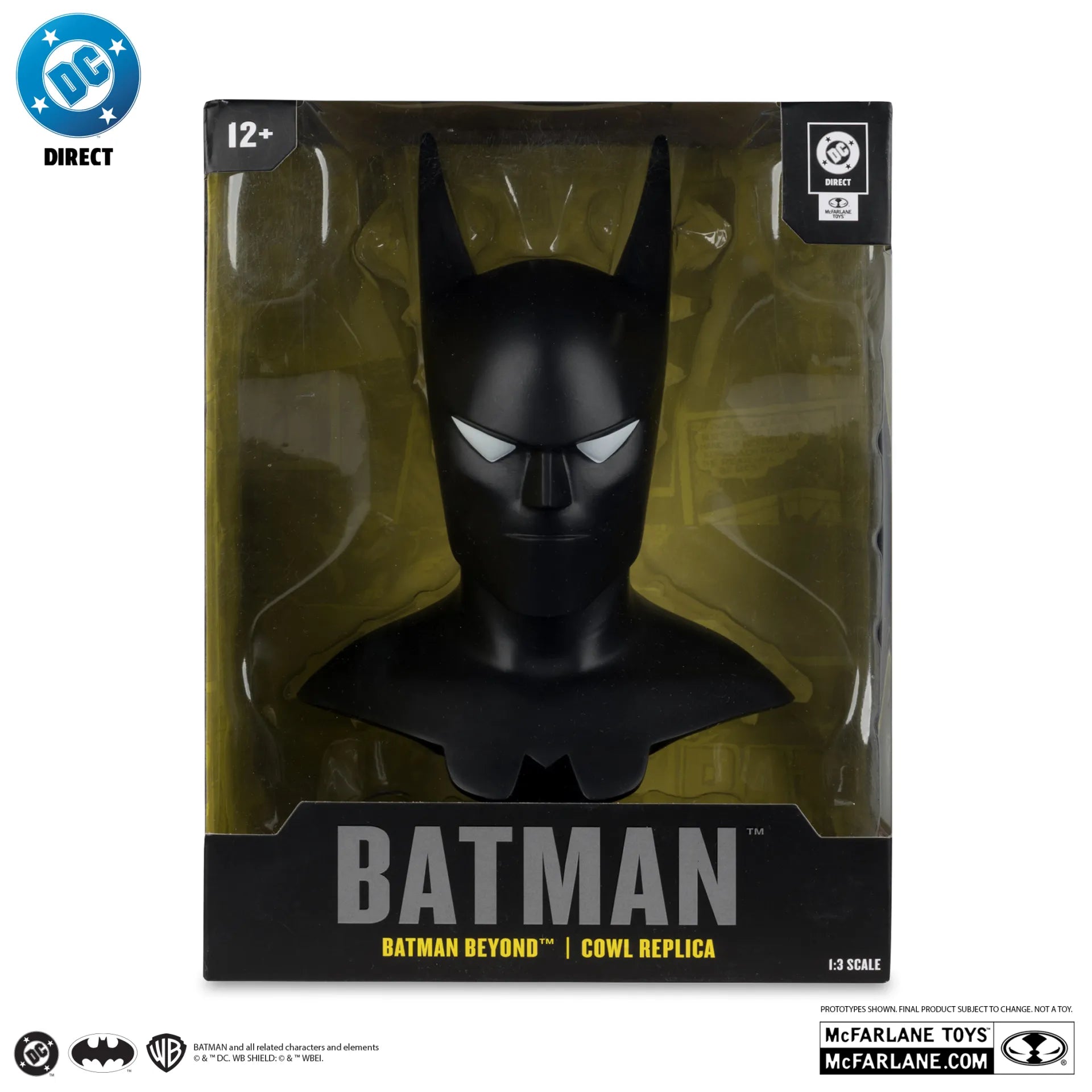DC DIRECT BATMAN 1:3 COWL PROP REPLICA BATMAN BEYOND ANIMATED