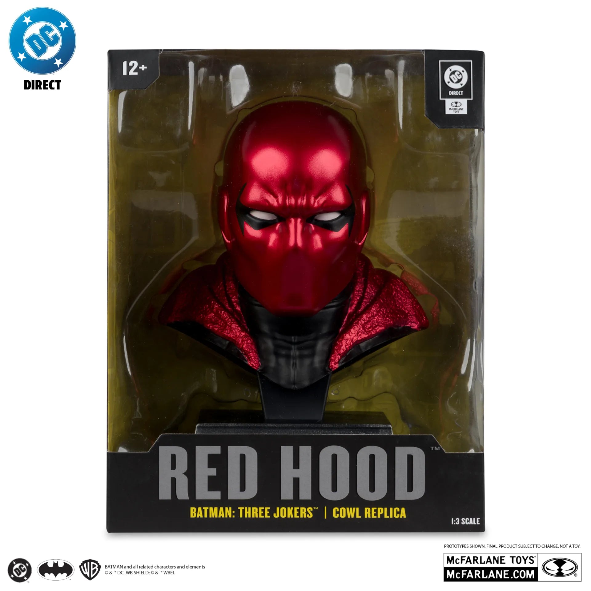 DC DIRECT BATMAN 1:3 COWL PROP REPLICA RED HOOD CHASE