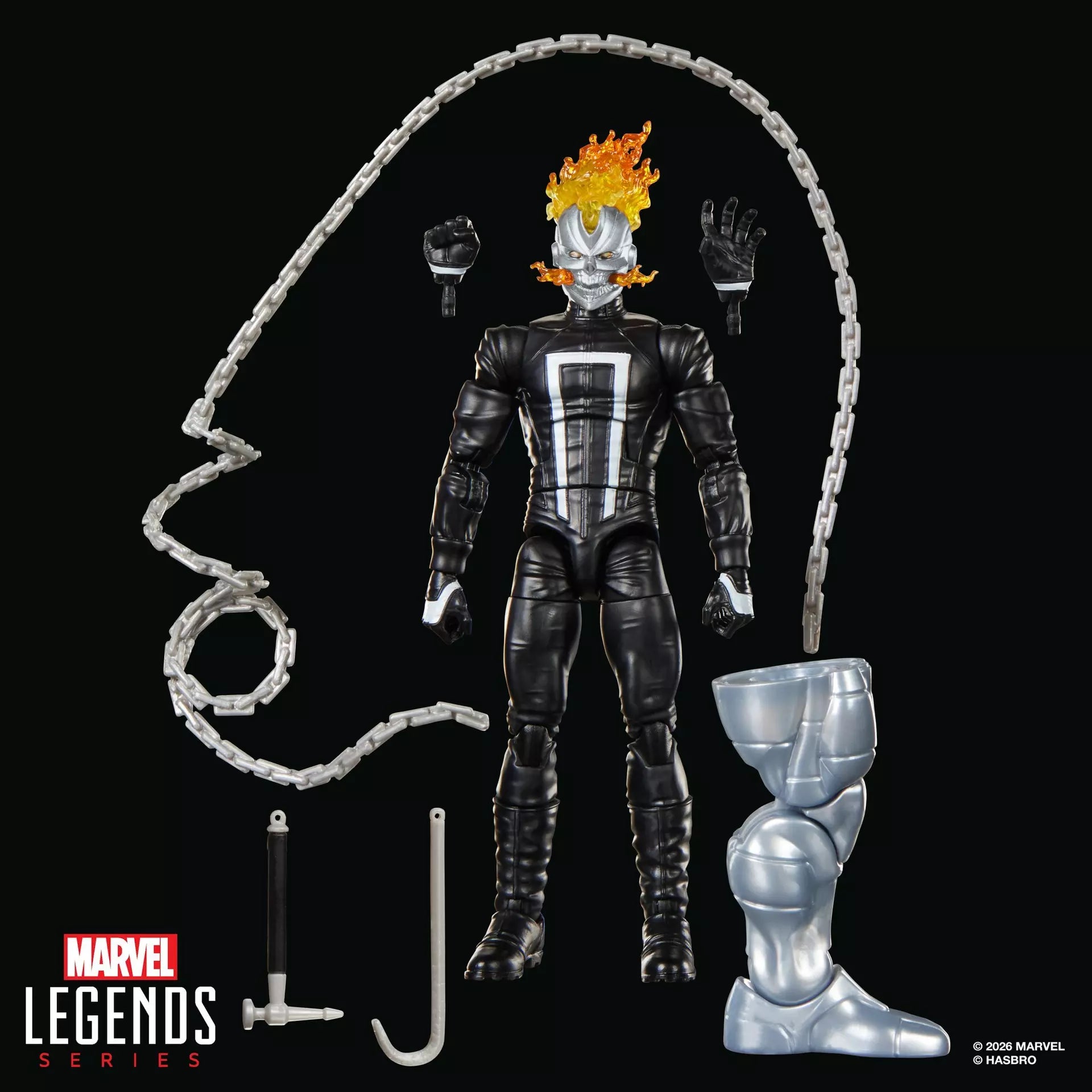 MARVEL LEGENDS BUILDABLE FIGURE SERIES BOX GHOST RIDER ROBBIE REYES ACTION FIGURE
