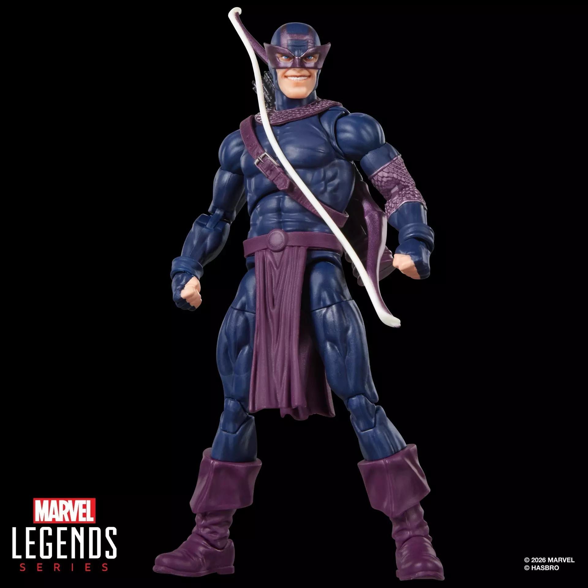 MARVEL LEGENDS BUILDABLE FIGURE SERIES BOX DARK AVENGERS HAWKEYE ACTION FIGURE