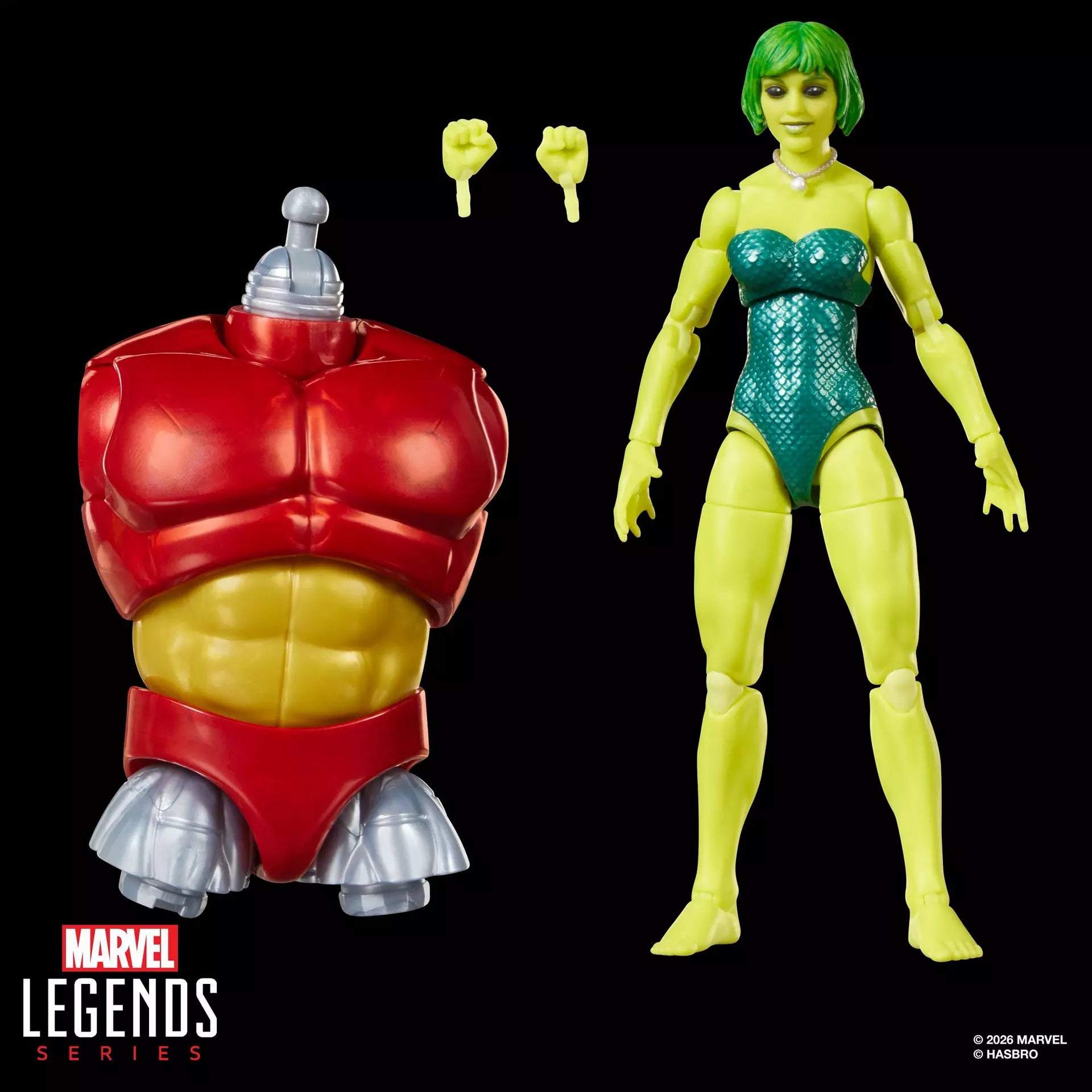 MARVEL LEGENDS BUILDABLE FIGURE SERIES BOX MARRINA ACTION FIGURE