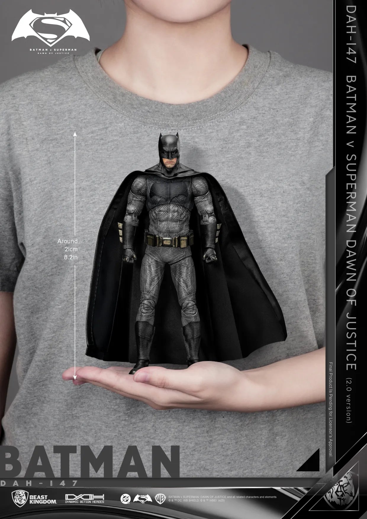 BVS DAWN OF JUSTICE BATMAN2.0 DAH FIGURE
