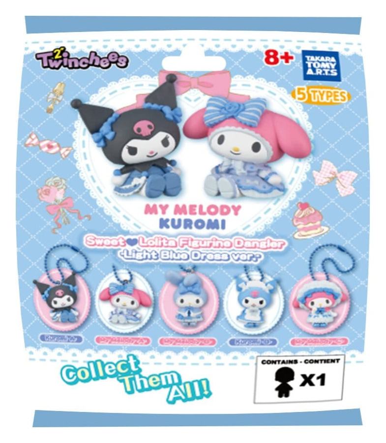 MY MELODY KUROMI TWINCHEES SWEET LOLITA FIGURINE DANGLER - LIGHT BLUE DRESS VER. DISPLAY (24)
