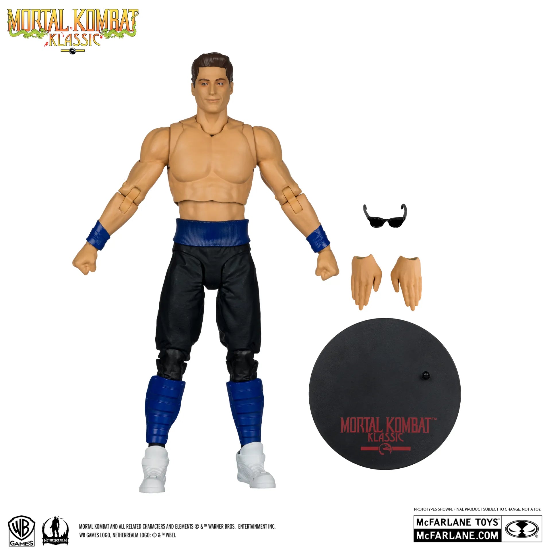 MORTAL KOMBAT KLASSICS  7INCH  WAVE 4 JOHNNY CAGE ACTION FIGURE