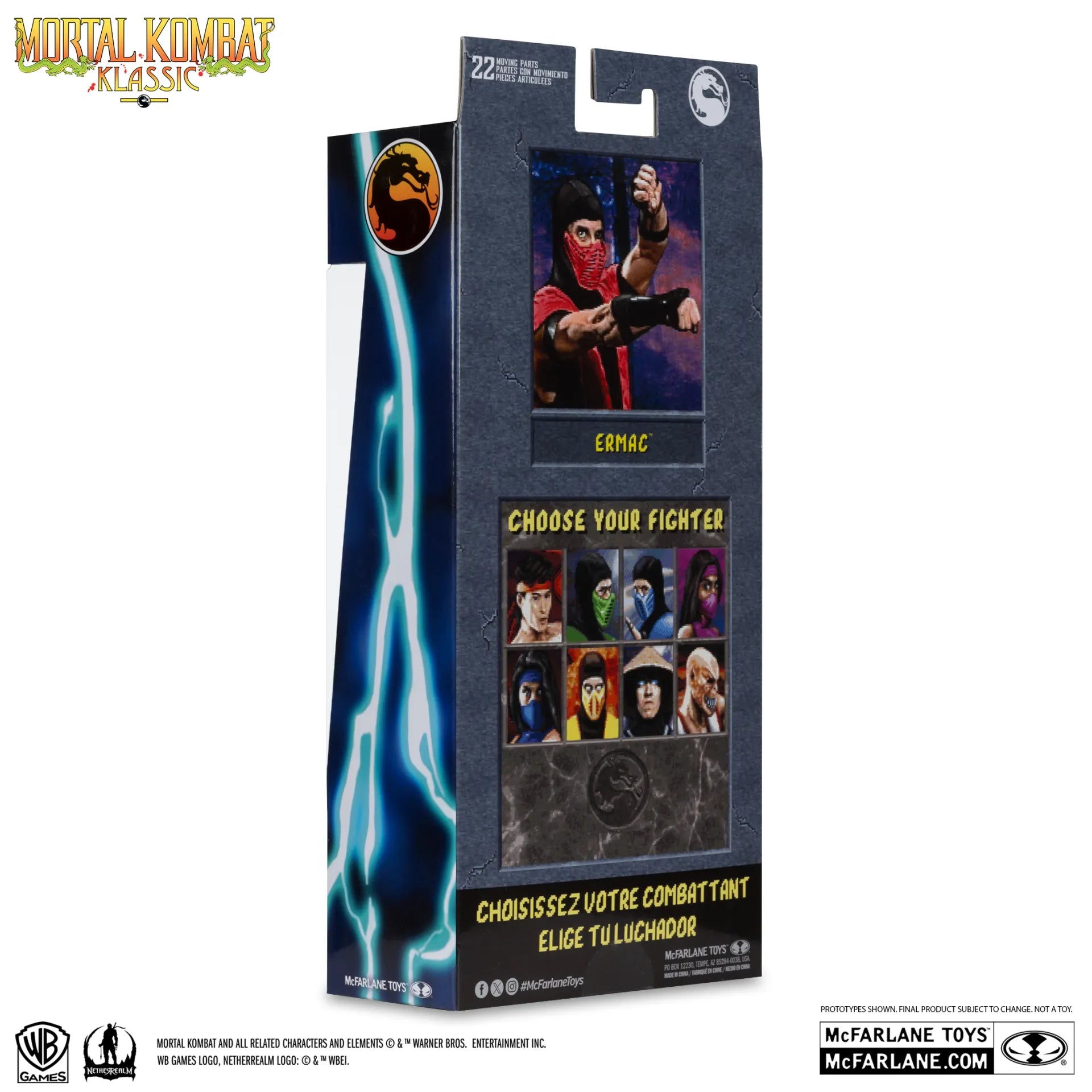 MORTAL KOMBAT KLASSICS  7INCH  WAVE 4 ERMAC ACTION FIGURE