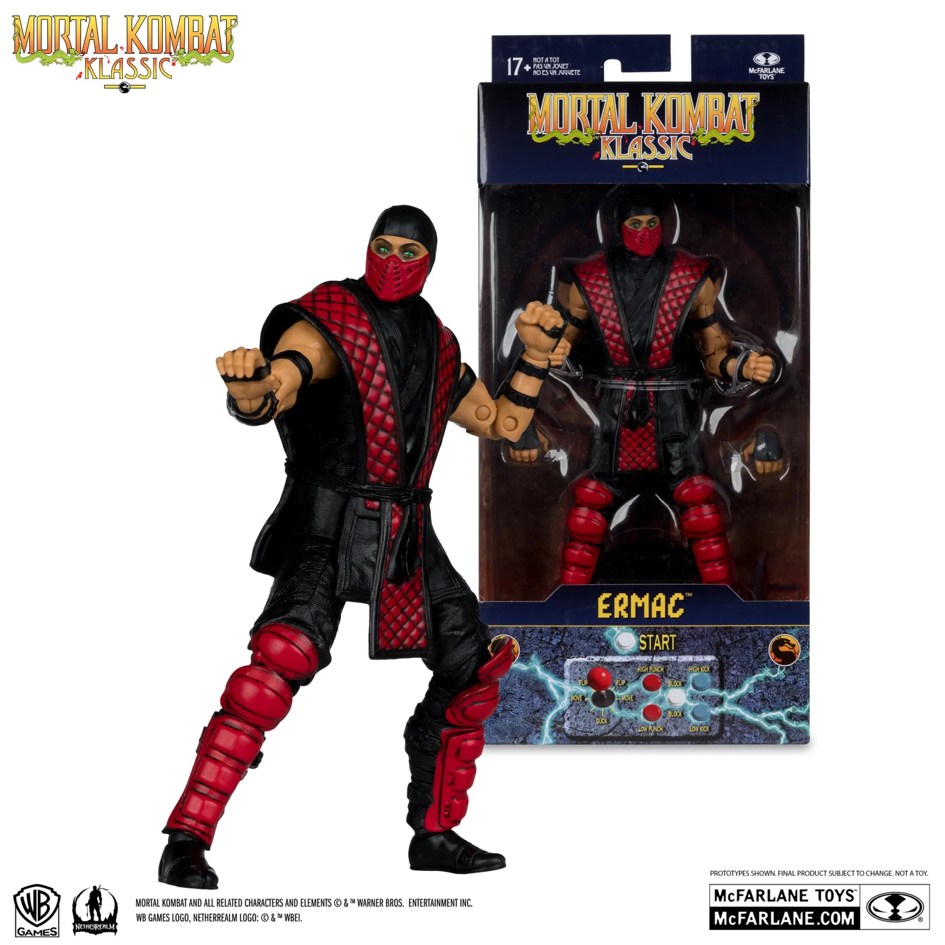 MORTAL KOMBAT KLASSICS  7INCH  WAVE 4 ERMAC ACTION FIGURE