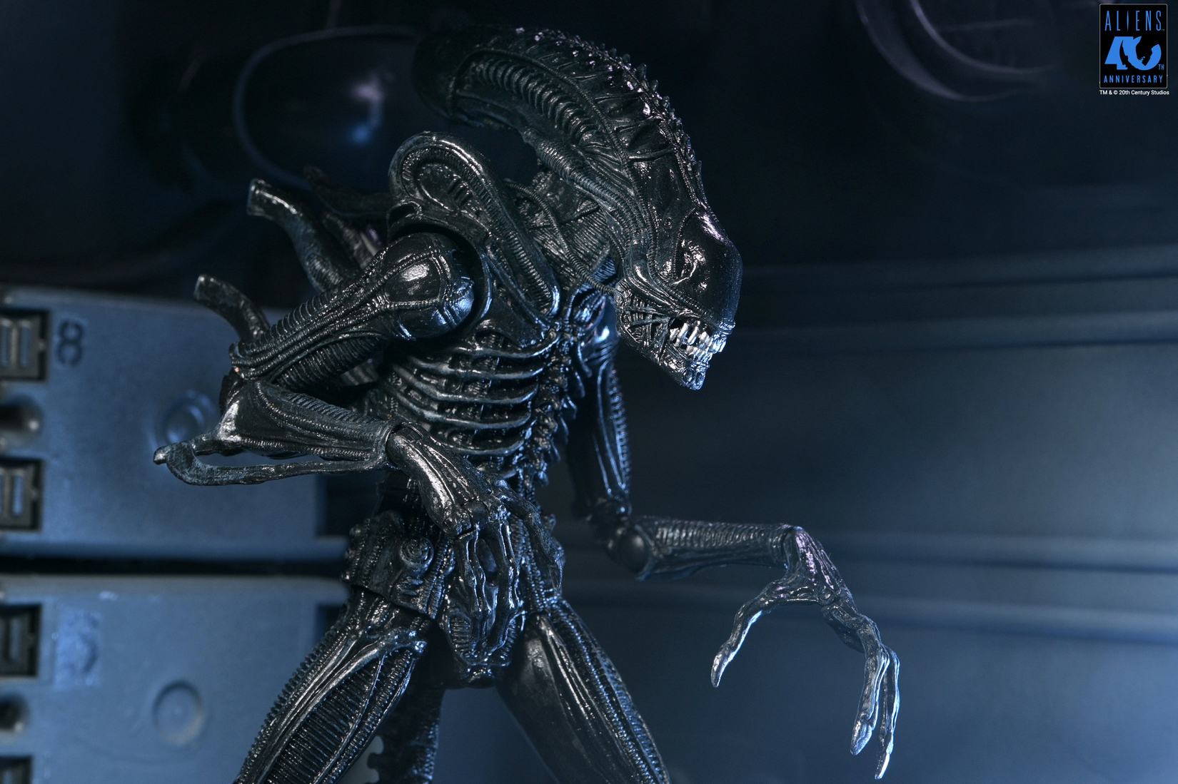ALIENS 40TH ANNIVERSARY WARRIOR XENOMORPH BLACK ULTIMATE AF