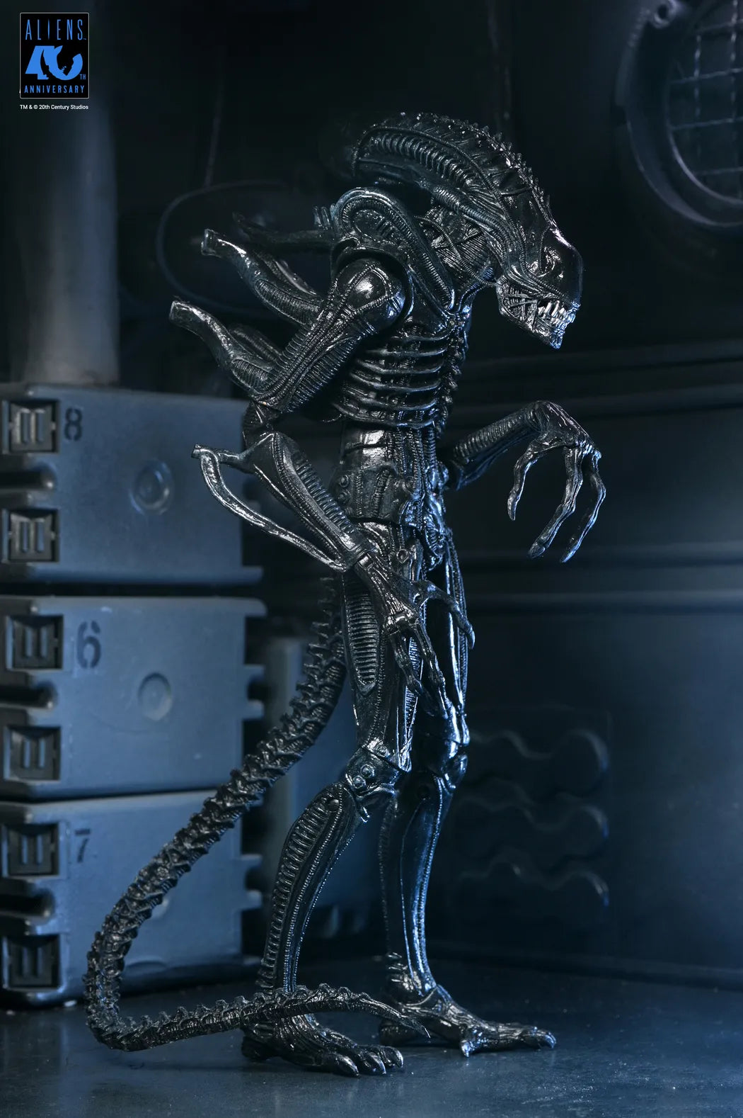 ALIENS 40TH ANNIVERSARY WARRIOR XENOMORPH BLACK ULTIMATE AF