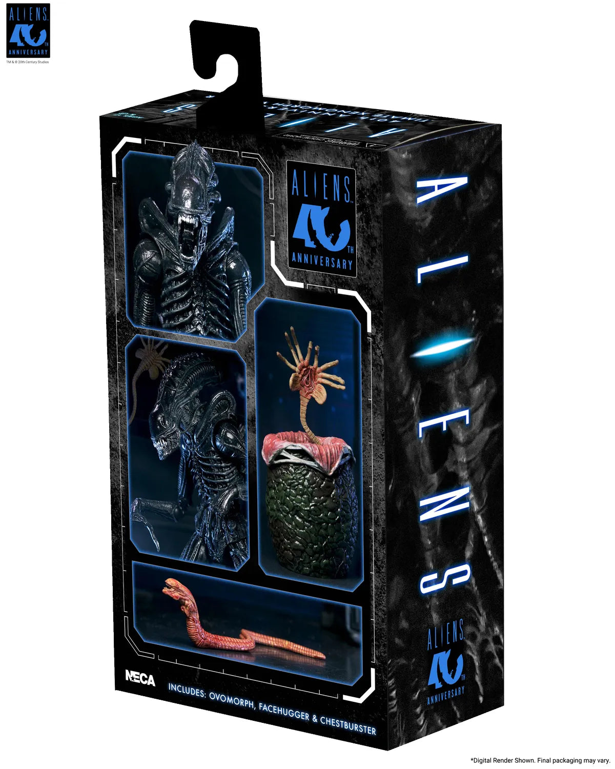 ALIENS 40TH ANNIVERSARY WARRIOR XENOMORPH BLACK ULTIMATE AF