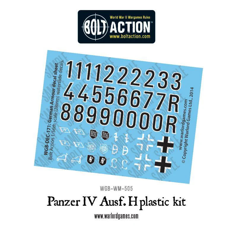 BOLT ACTION PANZER IV AUSF F1/G/H MEDIUM TANK