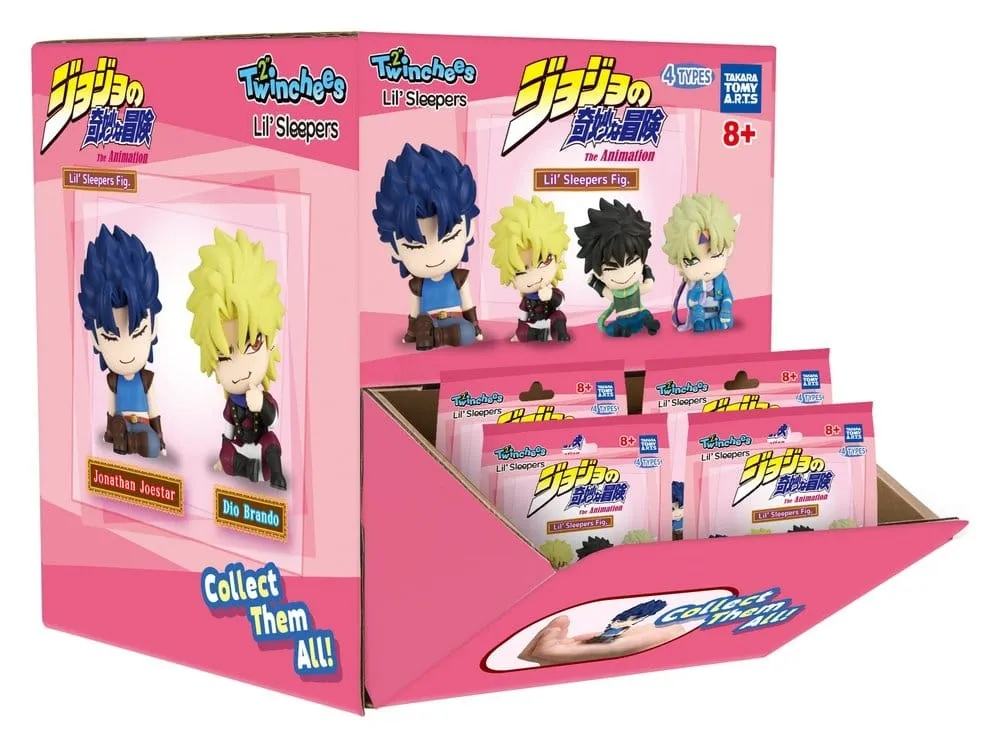 JOJO'S BIZARRE ADV.TWINCHEES  LIL' SLEEPERS FIGURINE DISPLAY (24)