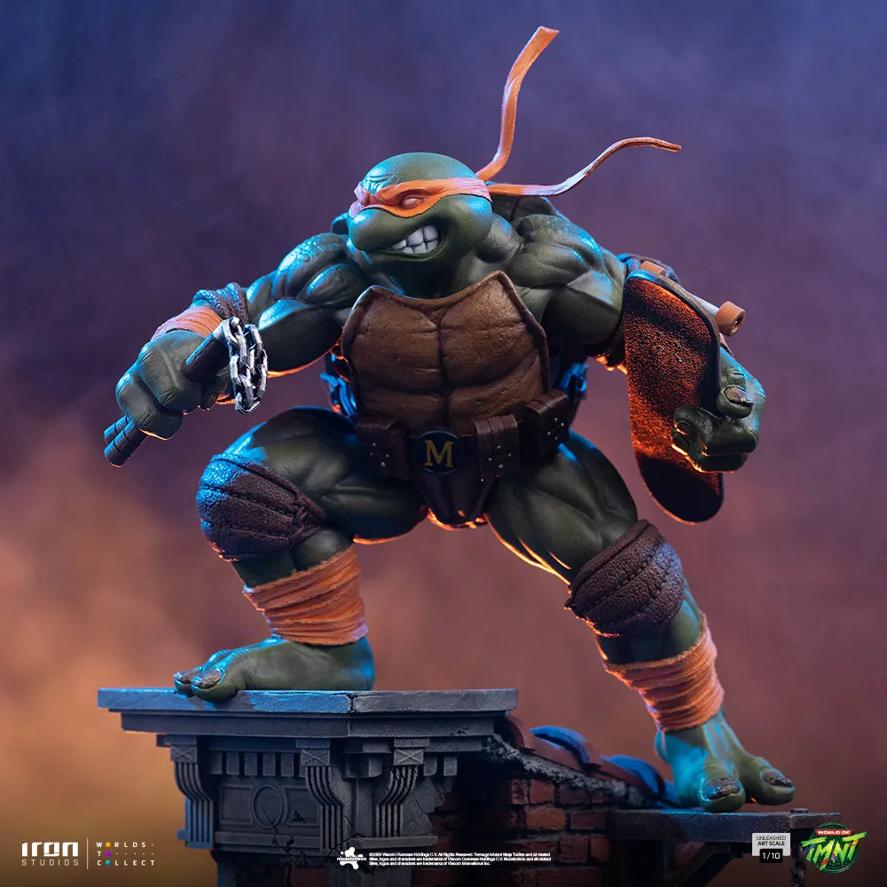 TEENAGE MUTANT NINJA TURTLES MICHELANGELO UNLEASHED 1/10 STATUE