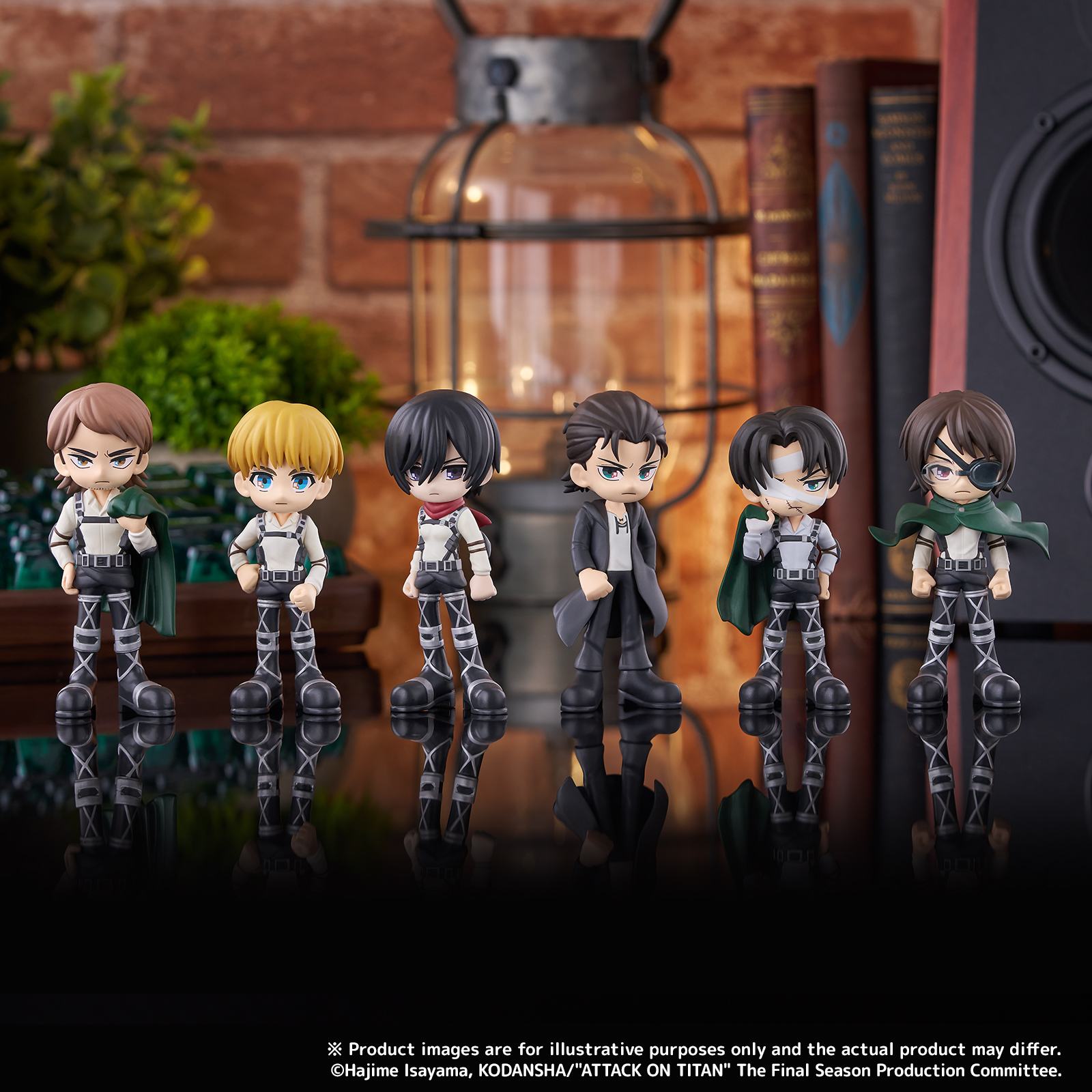 ATTACK ON TITAN PALVERSE MINI FIGURE SET (6)