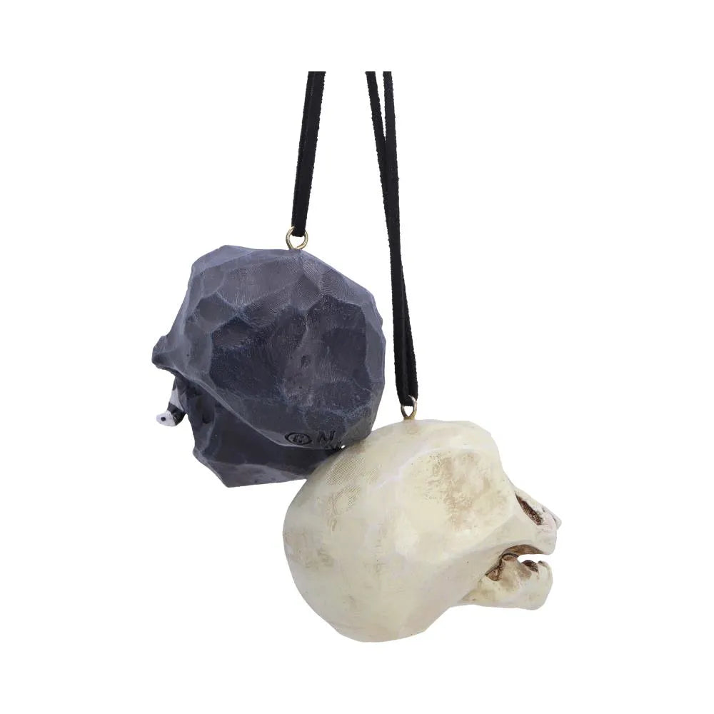 GRIM & GRIN HANGING ORNAMENTS SET (2)