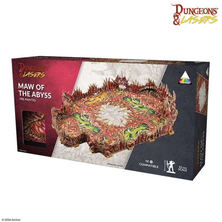 DUNGEONS & LASERS MAW OF THE ABBYS PRISMACAST PRE-PAINTED