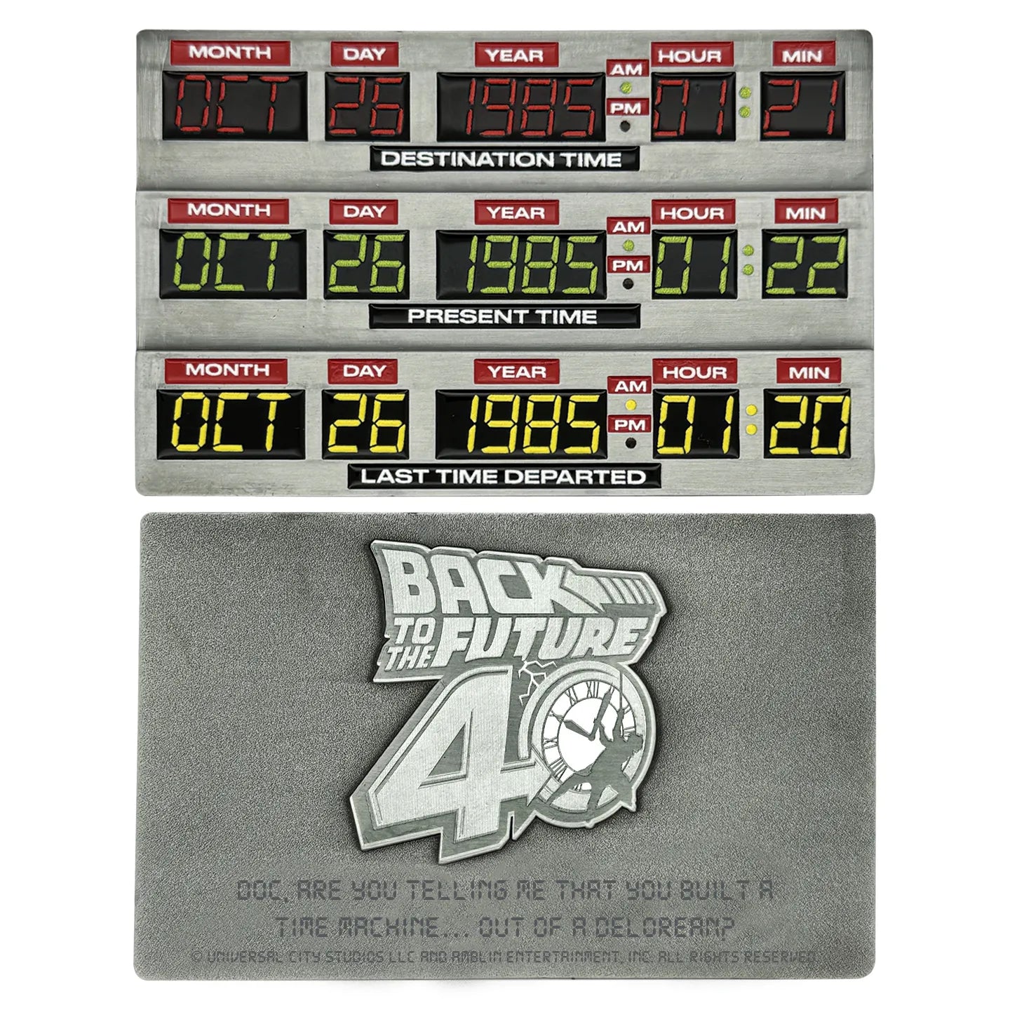 BACK TO THE FUTURE - TIME CIRCUIT - LIMTED EDITION METAL INGOT
