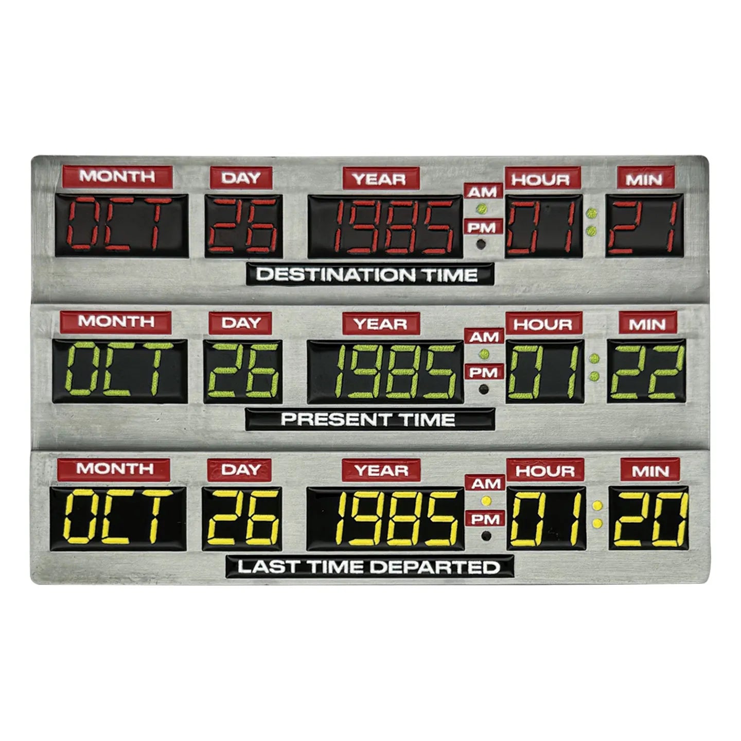 BACK TO THE FUTURE - TIME CIRCUIT - LIMTED EDITION METAL INGOT