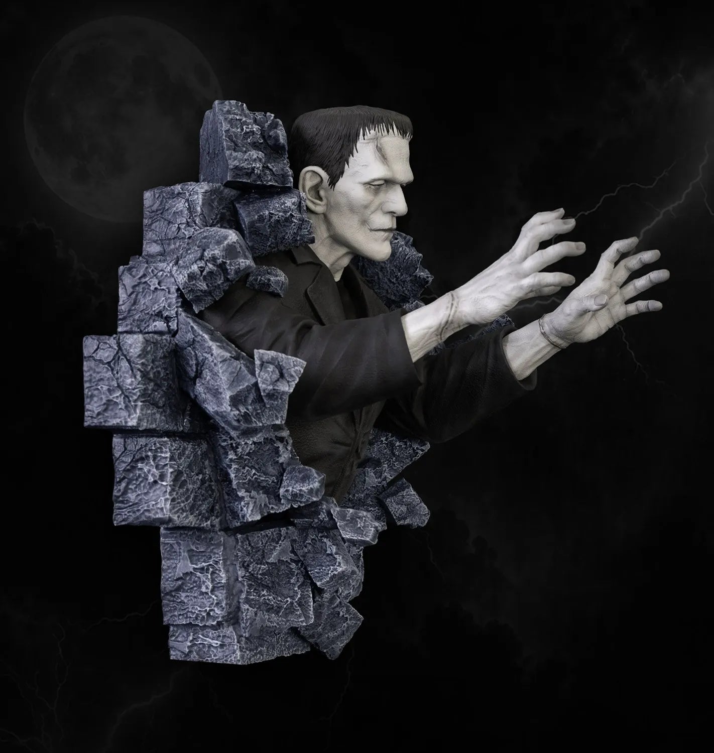 FRANKENSTEIN CLASSIC HORROR EDITION HALF SCALE WALL SCULPTURE