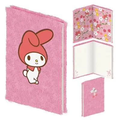 SANRIO MY MELODY CHERRY BLOSSOM PLUSH NOTEBOOK