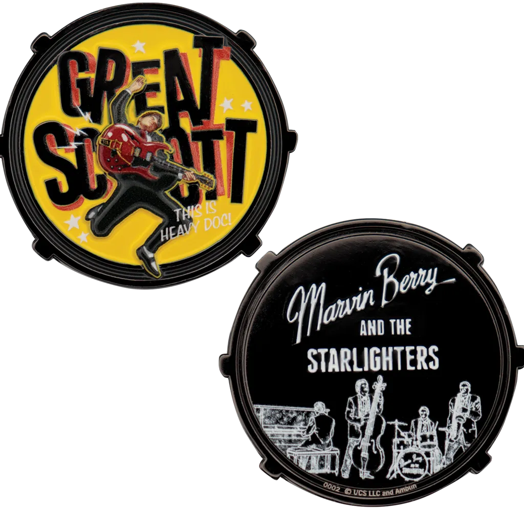 BACK TO THE FUTURE MARVIN BERRY & THE STARLIGHTERS COMMEMORATIVE COIN