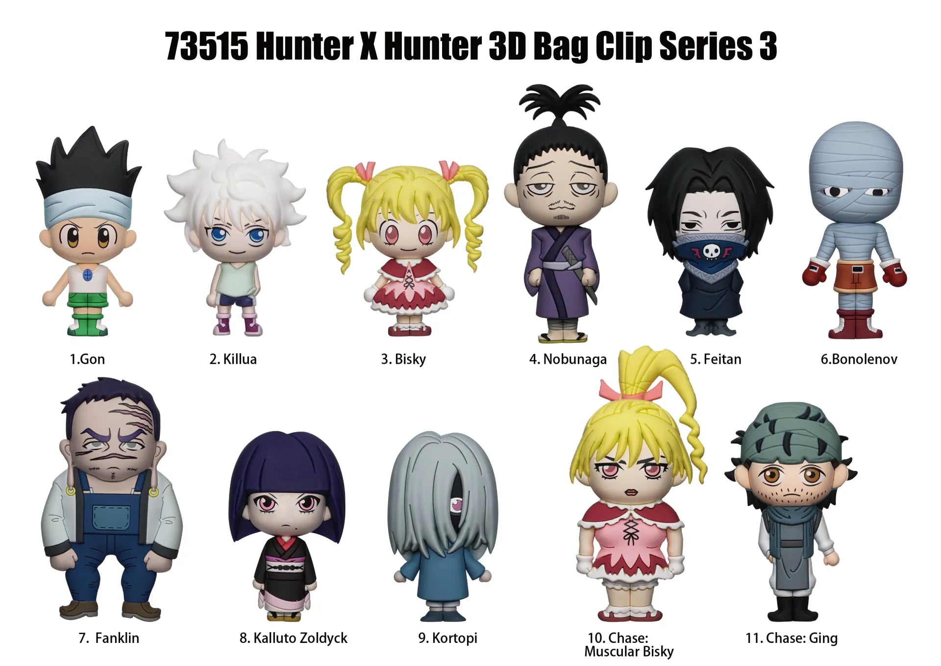 HUNTER X HUNTER S3 BAG CLIP BLIND BOX DISPLAY (24)