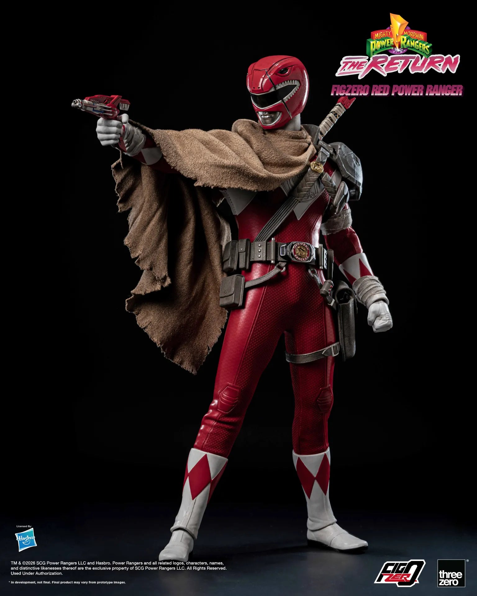 MIGHTY MORPHIN POWER RANGERS THE RETURN RED POWER RANGER 1/6 ACTION FIGURE
