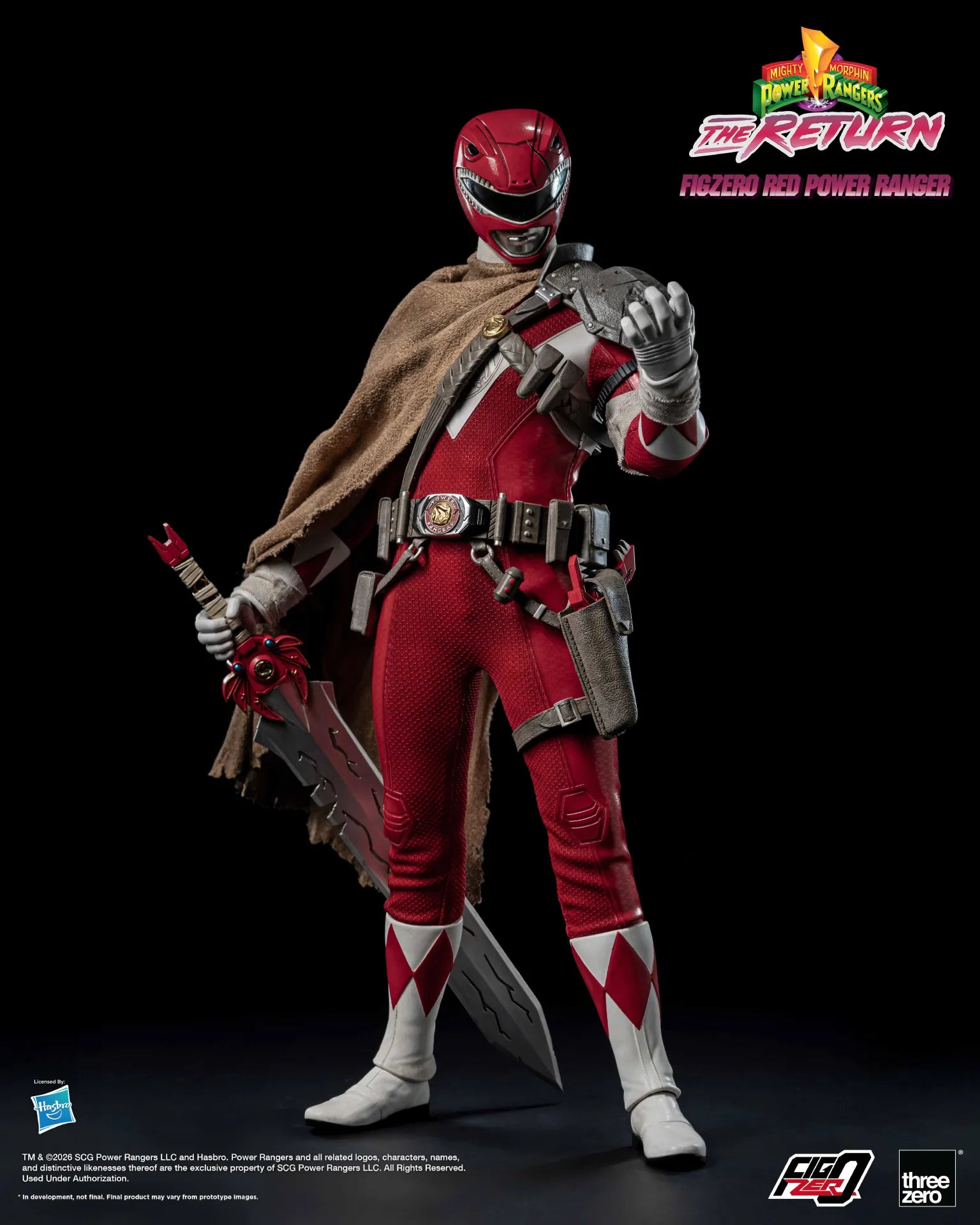 MIGHTY MORPHIN POWER RANGERS THE RETURN RED POWER RANGER 1/6 ACTION FIGURE