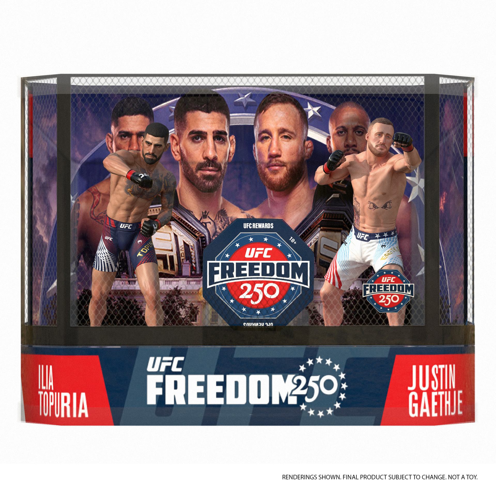 UFC POSED ILIA TOPURIA & JUSTIN GAETHJE 2-PACK FREEDOM 250