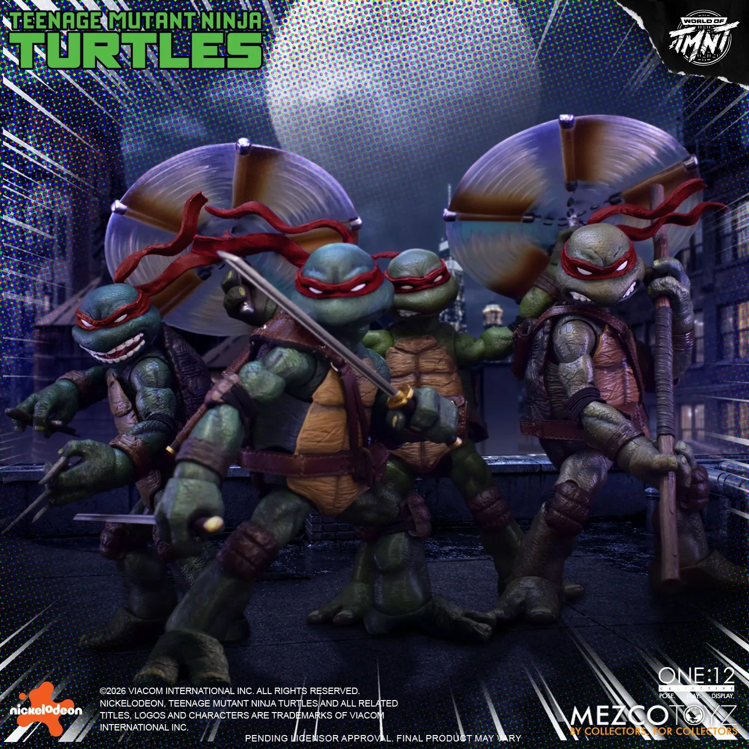 ONE 12 COLLECTIVE TEENAGE MUTANT NINJA TURTLES FIGURES BOX SET