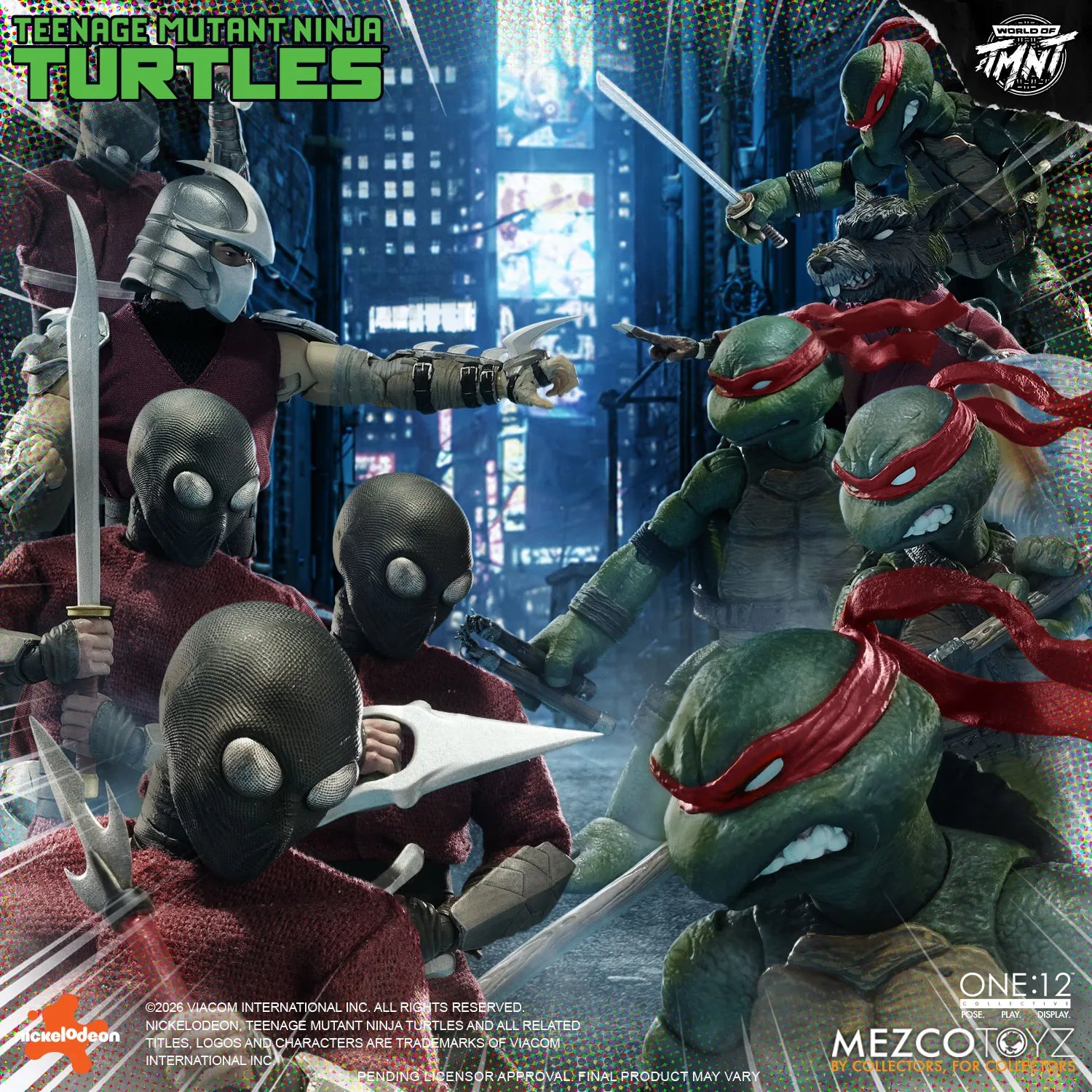 ONE 12 COLLECTIVE TEENAGE MUTANT NINJA TURTLES FIGURES BOX SET
