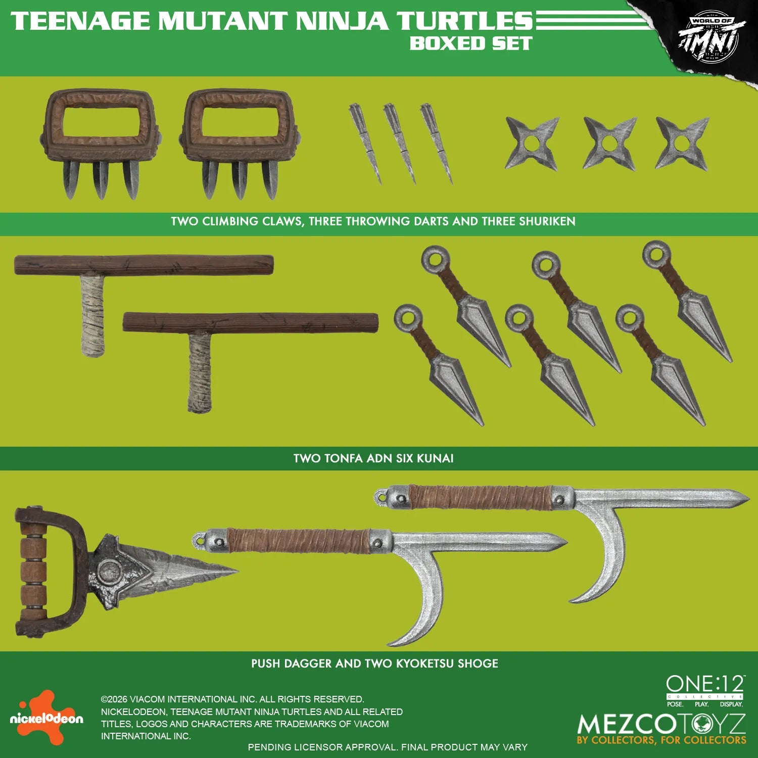 ONE 12 COLLECTIVE TEENAGE MUTANT NINJA TURTLES FIGURES BOX SET