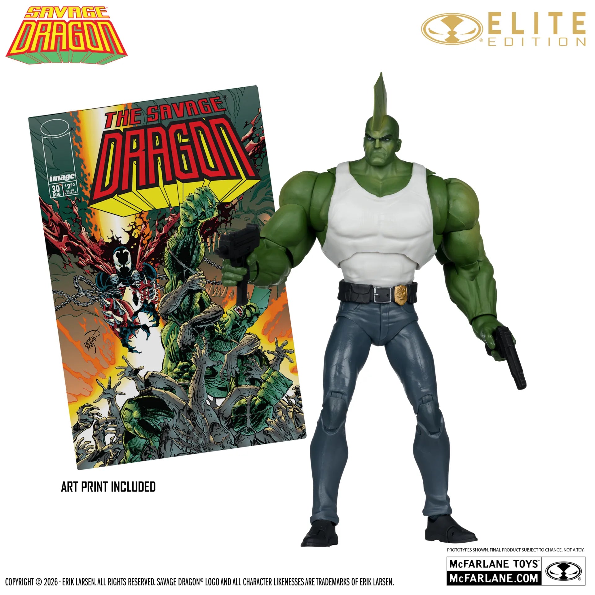 MCFARLANE ELITE EDITION  SAVAGE DRAGON  ACTION FIGURE