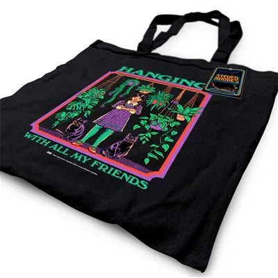 STEVEN RHODES HANGING WITH ALL OF MY FRIENDS TOTE BAG