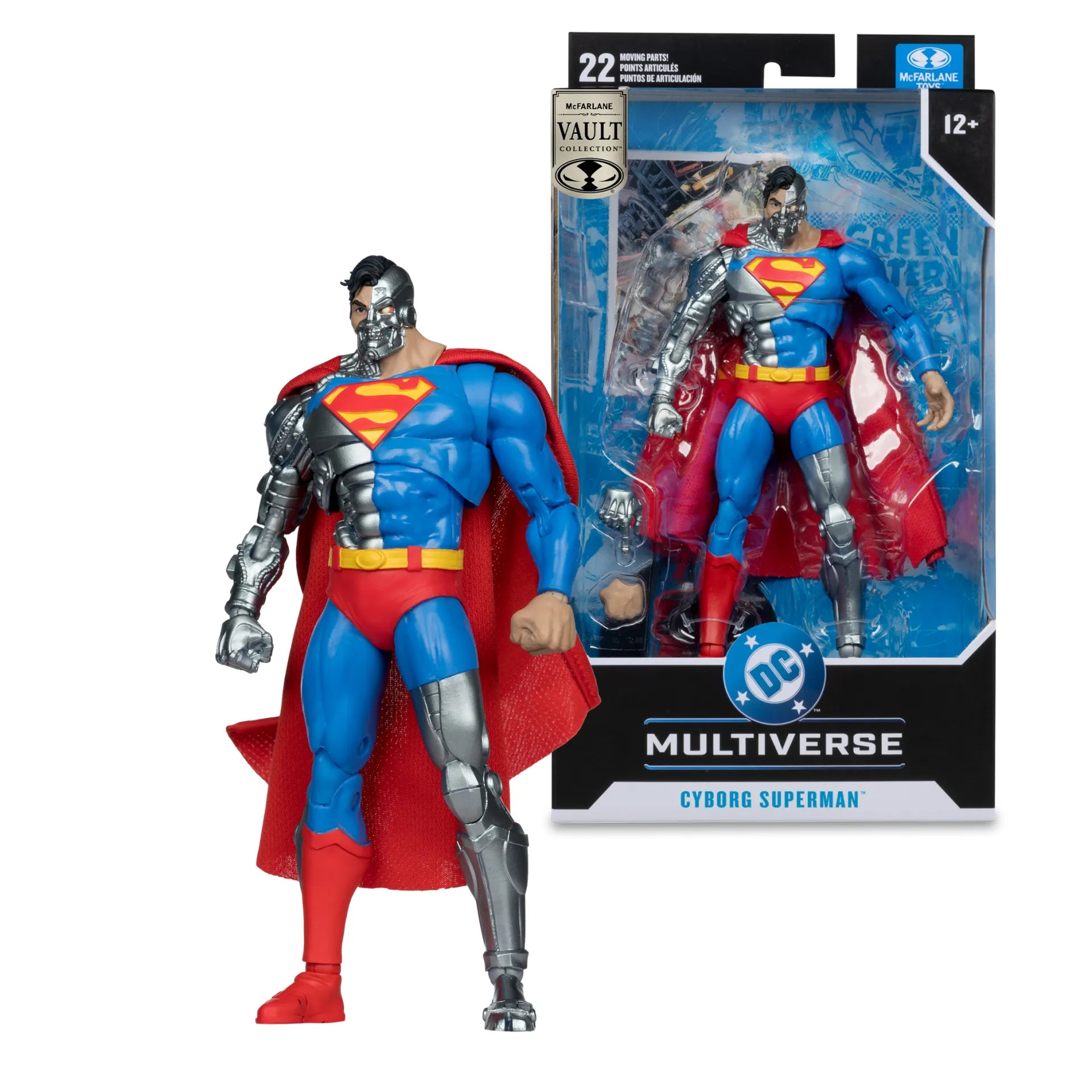 MCFARLANE VAULT DC MULTIVERSE 7INCH CYBORG SUPERMAN ACTION FIGURE