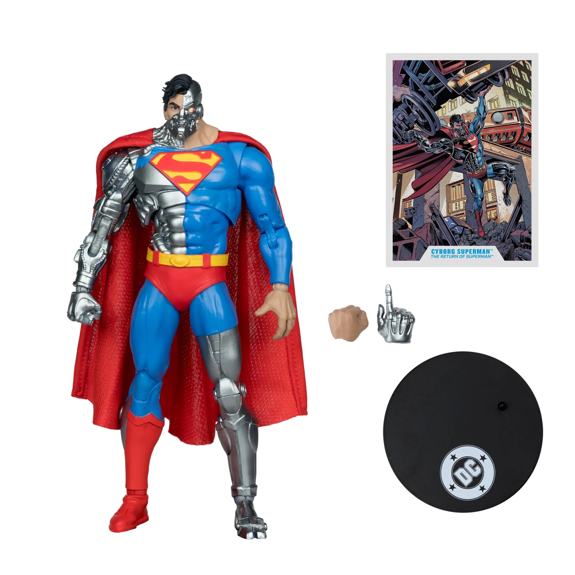 MCFARLANE VAULT DC MULTIVERSE 7INCH CYBORG SUPERMAN ACTION FIGURE