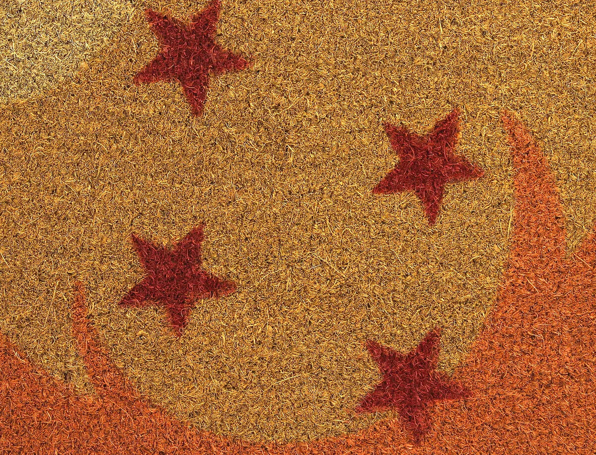 DRAGON BALL 4 STARS ROUND DOORMAT