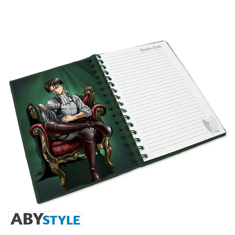 ATTACK ON TITAN LEVI SPIRAL NOTEBOOK