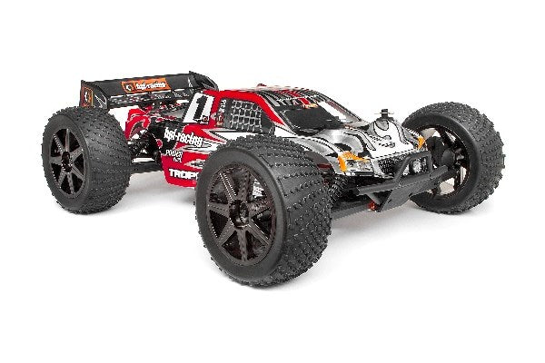 Clear Trophy Truggy Body W/Window Masks And Decals