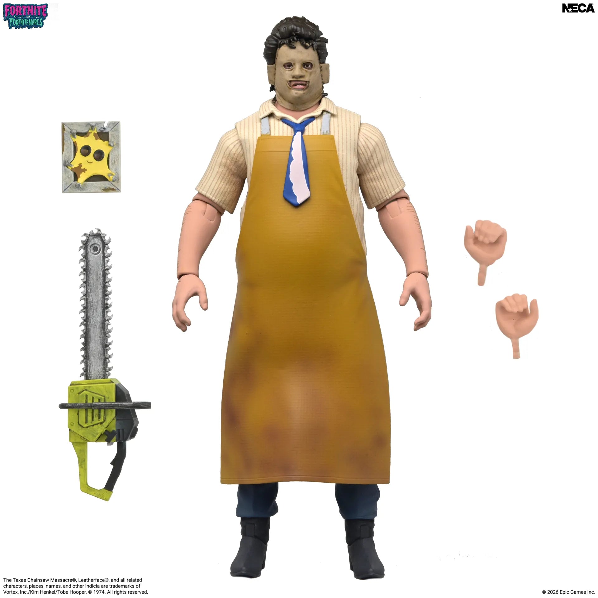FORTNITE X TEXAS CHAINSAW MASSACRE LEATHERFACE ACTION FIGURE