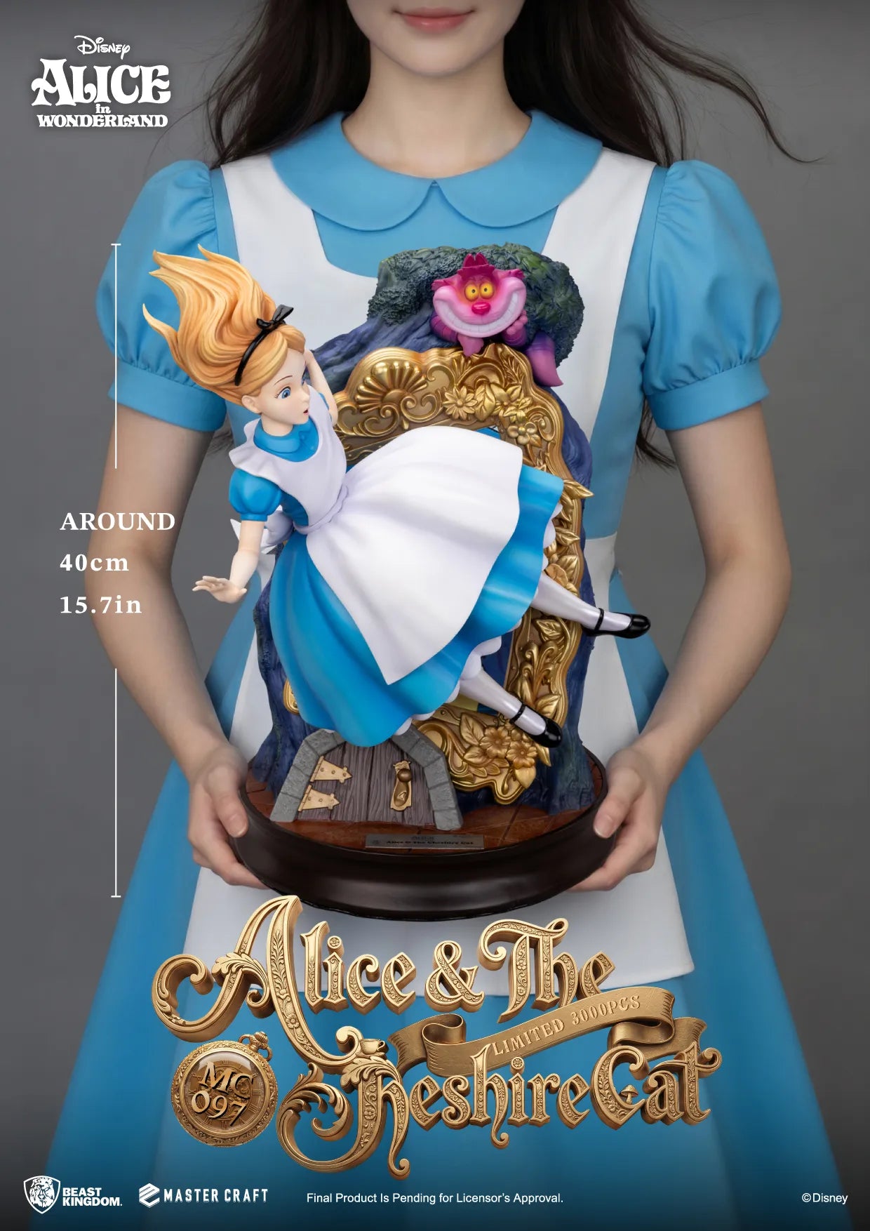 ALICE IN WONDERLAND & THE CHESHIRE CAT MASTER CRAFT STATUE