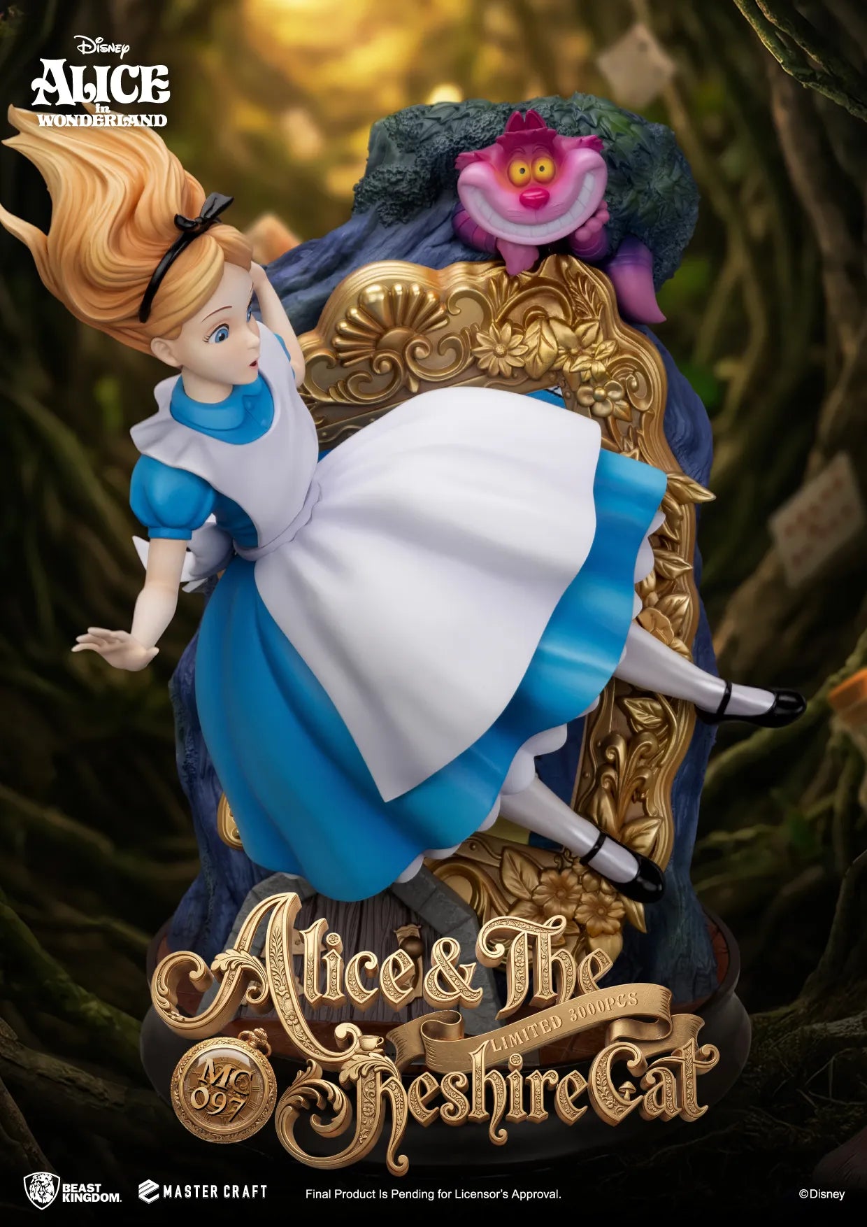 ALICE IN WONDERLAND & THE CHESHIRE CAT MASTER CRAFT STATUE