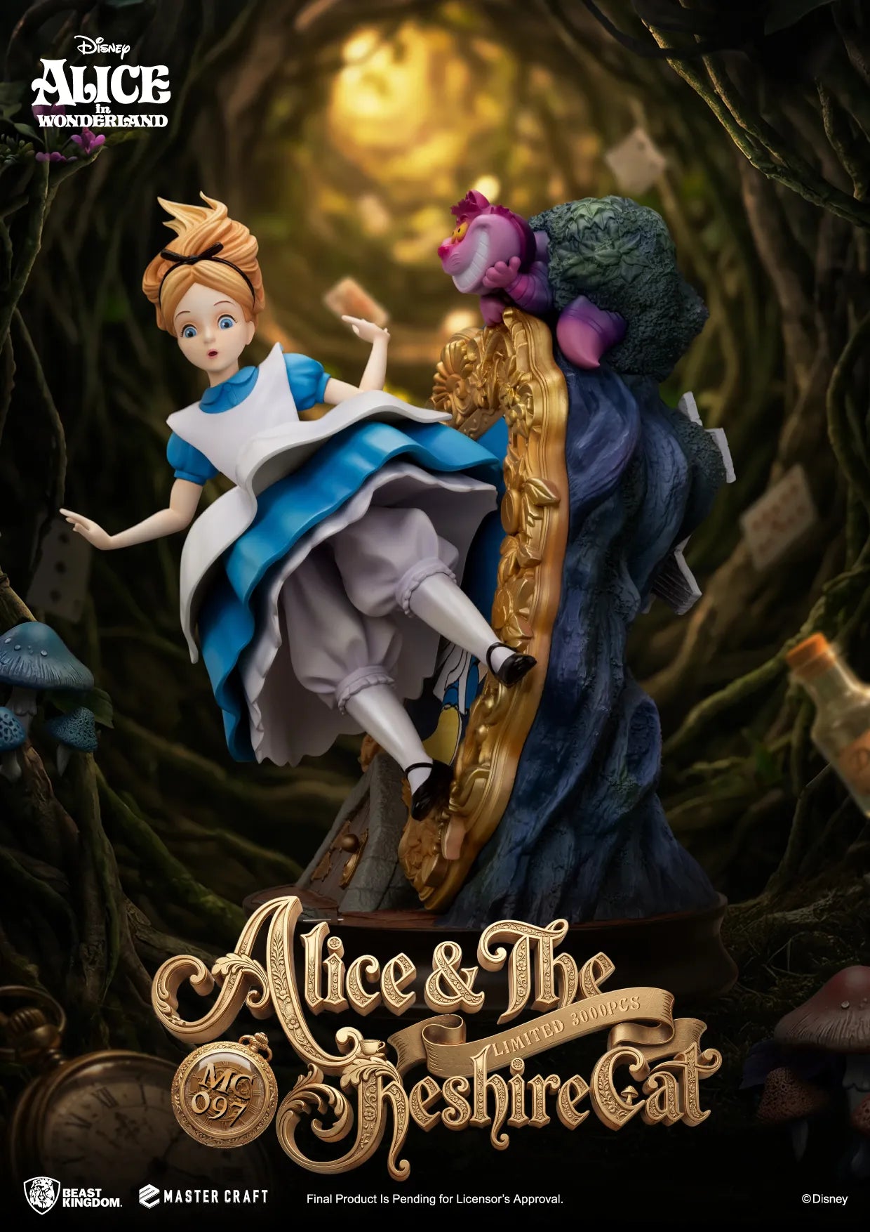 ALICE IN WONDERLAND & THE CHESHIRE CAT MASTER CRAFT STATUE