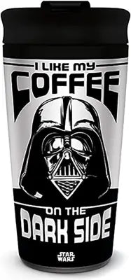 STAR WARS I LIKE MY COFFEE ON THE DARK SIDE METAL TRAVEL MUG