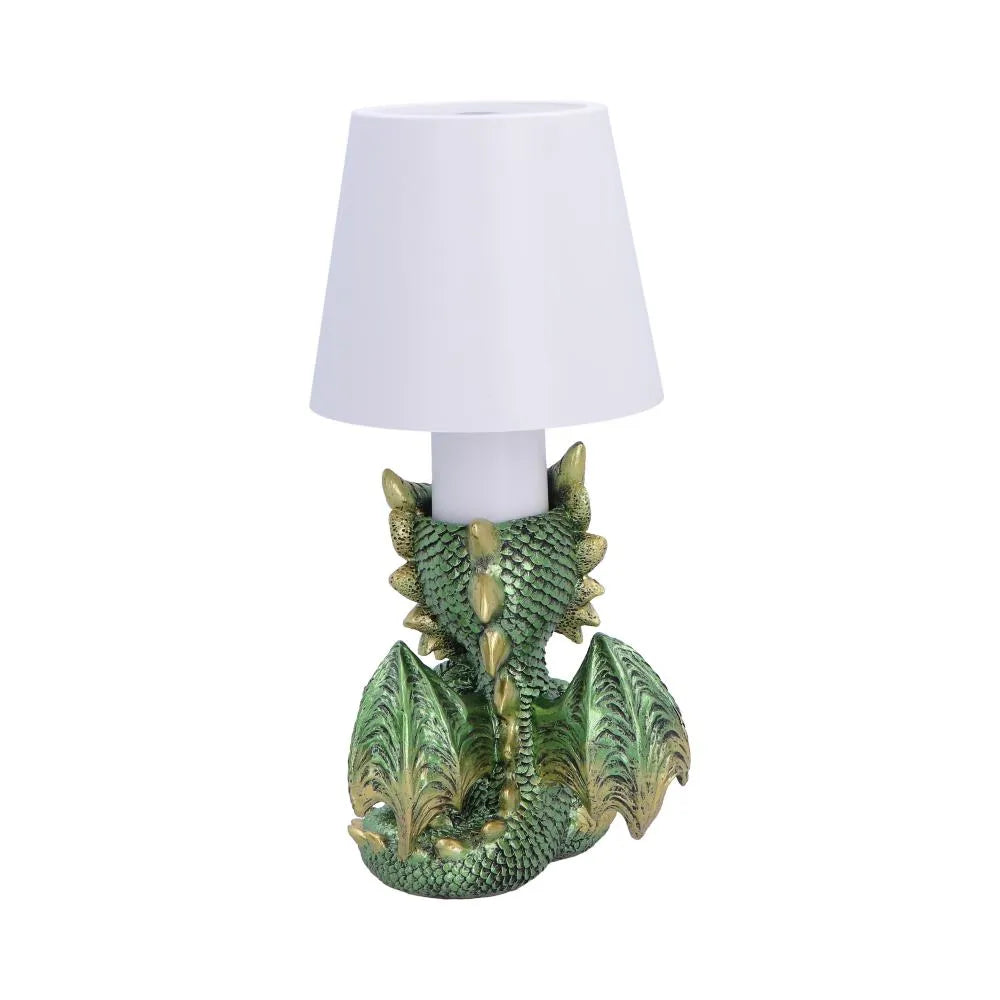 GREEN BOOK DRAGON LAMP