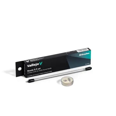 AIRBRUSH PARTS 90012 0.3 COMPLETE NEEDLE + NOZZLE/NEEDLE CAP SET INNOVATOR PROFINISH & EASYAIR